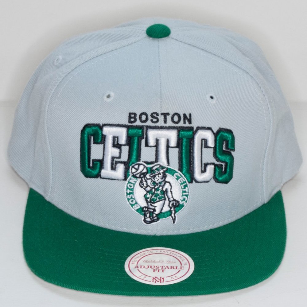 Boston Celtics Mitchell & Ness Snapback Hat - Picture 2 of 6